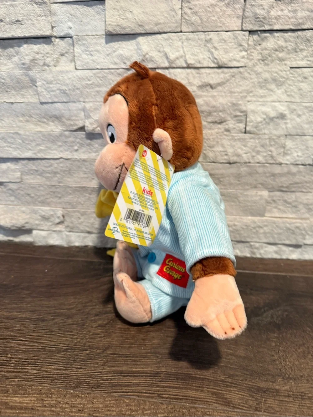 Curious Plush Monkey with Yellow Blanket - Licensed Character Stuffed Toy